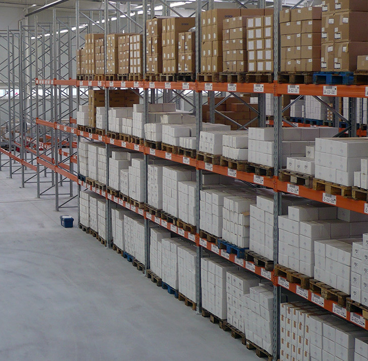 Hagyományos raklapos állvány, Keskenyfolyosós állvány, Gördíthető állvány, Bejárható állvány, Push-back állvány, Pallet shuttle rendszer